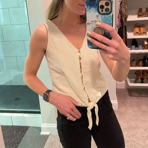 Like new madewell button up tank